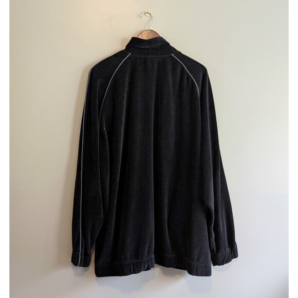 Pony Size XL Velour Track Jacket Mens Zip Up Tracksuit Extra Large Coat Pockets - Picture 5 of 5